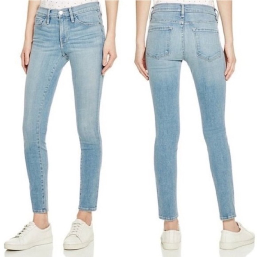 Frame Light Wash Le Skinny de Jeanne Jeans Sz 26
